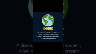 Difference between EpidemicEndemicPandemic shortsvideo english englishlanguage vocabulary [upl. by Nahtaj57]