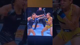 Amanda nunes vs julianna pena 2 knock down perfect right hand [upl. by Kared8]