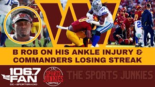 Brian Robinson Jr on His Ankle Injury amp Remaining Confident  Sports Junkies [upl. by Brosy]