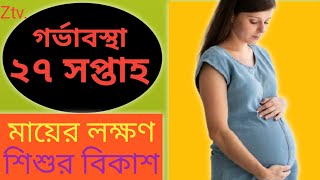 27 Week Pregnancy Bangla [upl. by Alleuqram885]