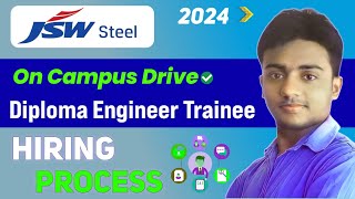 JSW Steel Hiring Process for 2024 Batch। Jsw Steel Diploma Engineer Trainee 2024।Jsw Steel Jobs 2024 [upl. by Rumpf913]