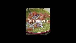 Quick dinner recipe  Green peas soup  Low calorie meals  VeganKeto soup shorts youtubeshorts [upl. by Garett]