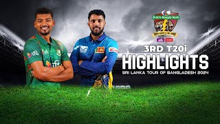 Bangladesh vs Sri Lanka Highlights  3rd T20i  Sri Lanka tour of Bangladesh 2024 [upl. by Airtemak]