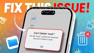 How to Fix Can’t Delete This File Could Not Be Removed Because It Does Not Exist on iPhone [upl. by Errick]