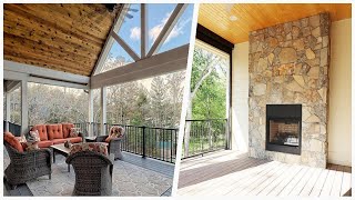 75 Second Story Deck With A Fireplace Design Ideas Youll Love 🏡 [upl. by Adaminah278]