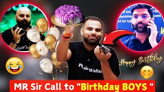 MR Sir Call MD Sir amp Sudhanshu Sir in Live Class 🔥 Birthday Celebration 🎉 Funny Video neet2025 [upl. by Flavia]