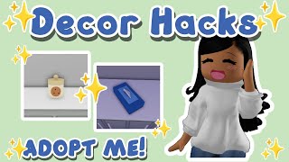 Amazing Decor Hacks In Roblox Adopt Me [upl. by Sharlene791]