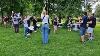 Inveraray amp District Pipe Band Drum Corps Medley  preWorlds practice 2023 [upl. by Noellyn]