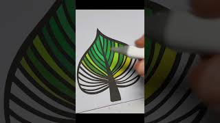 coloreando rotuladores MANCOLA TONOS VERDE ODDLYSATIFYING DRAWING fastshortsvideo asmrart [upl. by Aney]