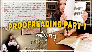 proofreading my book 📝 productive writing vlog 2024 [upl. by Leksehcey]