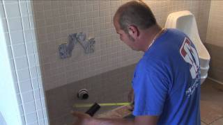 How to install a waterless urinal in a commercial restroom [upl. by Aldus689]