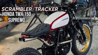 Honda TMX 150 Supremo Custom SCRAMBLERTRACKER by Tokwa Party Garage [upl. by Margarethe436]