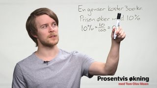 Prosentvis økning [upl. by Enirehtacyram]