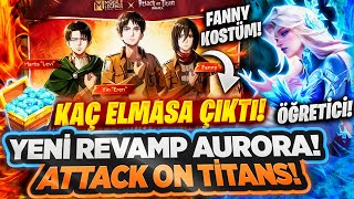 YENİ AURORA HER EL BAN MLBB DELİRMİŞ YENİ FANNY KOSTÜMÜ ATTACK ON TITAN ÖĞRETİCİ AURORA [upl. by Raine]