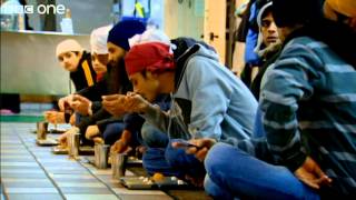 Dinner Time at Glasgows Central Gurdwara  Kevin Bridges Whats The Story  Episode 6  BBC One [upl. by Yreffeg]