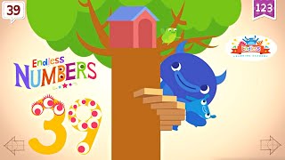 Endless Numbers 39  Learn Number Thirtynine  Fun Learning for Kids [upl. by Ataeb]