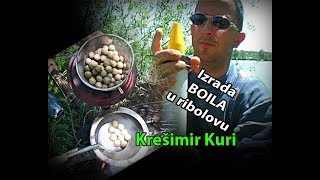 Izrada Fish boila u šaranolovu by Krešimir Kuri  Šumbar  ribolov u lomu  VSP Igor Pavičić [upl. by Letsyrc]