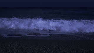 Fall Asleep with Powerful Waves at Night on Museddu Beach  Ocean Sounds for Deep Sleeping [upl. by Sremmus]