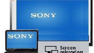 How to Mirror  Screen cast your laptop to Sony Bravia TV via Wi Fi [upl. by Marela]