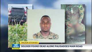 Soldier Found Dead Along Palisadoes Main Road  CVMTVNews [upl. by Mario]