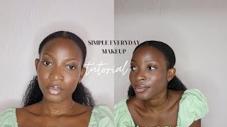 Simple Natural Makeup for Brown Dark skinned  Everyday makeup routine [upl. by Whiting413]