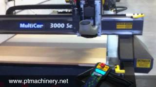 MultiCam 3000 Series 4x8 CNC Router with auto tool changer [upl. by Adamski10]