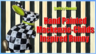 Hand Painted MackenzieChilds Inspired Bunny [upl. by Ramed]