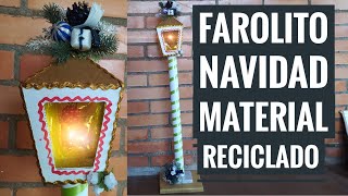 🔴Farolito Navideño Con Material Reciclado Farol navideño con cartón DIY muy fácil y económico [upl. by Nwahsuq86]