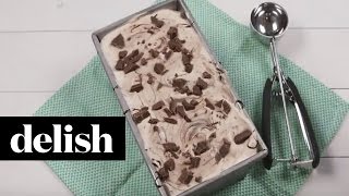 How To Make NoChurn Mudslide Ice Cream  Delish [upl. by Ybrek]