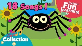 Incy Wincy Spider and More Nursery Rhymes for children  Children Songs  Toddler Fun Learning [upl. by Analra]