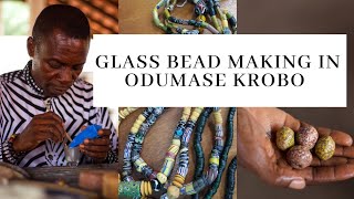 Ghana Recycled Glass bead Making by a world Renowned Bead maker [upl. by Emmeline]