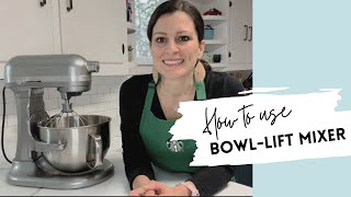 How to use your bowllift KitchenAid attachments mixer tutorial and speeds [upl. by Shawn]