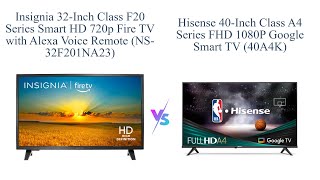 Insignia 32inch vs Hisense 40inch Smart TV Comparison 📺🤔 [upl. by Annor]