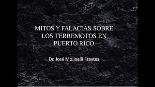 Mitos y Falacias sobre los terremotos en Puerto Rico [upl. by Cacie]