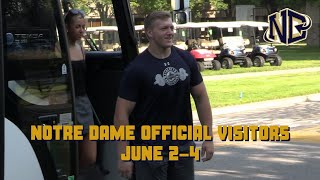 Notre Dames June 2 official visitors arrive on campus [upl. by Drawyeh816]