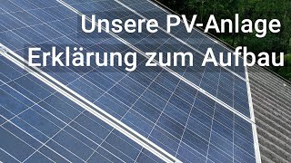 Unsere Photovoltaikanlage  Erklärung zum Aufbau 2020  Strom und Warmwasserproduktion [upl. by Yadsendew922]