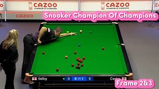 Mark SELBY Vs Alli Caters Frame 2amp3  Snooker Champion Of Champions [upl. by Jeremiah]