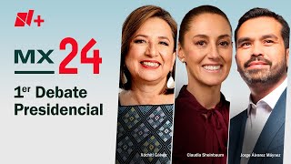 Primer Debate Presidencial 2024 en México Álvarez Máynez Xóchitl Gálvez y Claudia Sheinbaum [upl. by Ackerley]