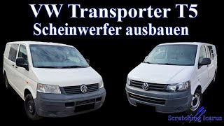 VW Transporter T5 Scheinwerfer ausbauen  Tutorial [upl. by Egamlat]