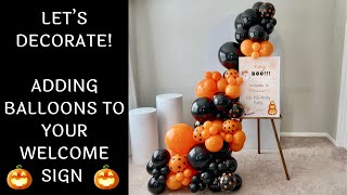 How To Create A Balloon Garland For A Welcome Sign  DIY Tutorial [upl. by Rianna]