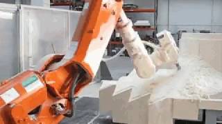 Fräsroboter ABB IRB6640 Mück Kunststofftechnik [upl. by Notluf]