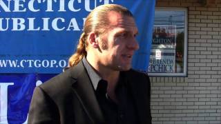 Paul Levesque aka Triple H Rallying Support for Linda [upl. by Ahtnama]