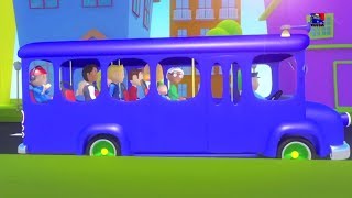 колеса на автобусе  детские рифмы  дошкольные песни  Kids Rhymes And Songs  Wheels On The Bus [upl. by Ariaec]