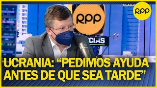 Repr Ucrania en Perú quotRusia no cumple acuerdo de corredores humanitarios siguen disparandoquot [upl. by Shanly]