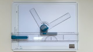 Using the Drawing Board sliding ruler and drafting head [upl. by Nemrak]