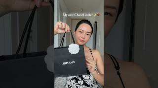 Unboxing my new Chanel wallet chanelwallet thaomeoz unboxing lovechanel [upl. by Ynattyrb799]