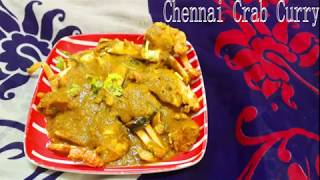 Chennai Crab Curry  Sea Food Recipes  Nandu Masala in Tamil  Crab Masala [upl. by Racso]