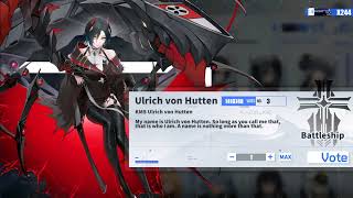 Group B  All in for Ulrich Von Hutten vote  Azur Lane [upl. by Shiekh]