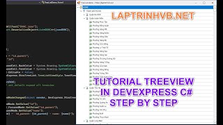 Tutorial Treeview Devexpress C Winform  Laptrinhvbnet [upl. by Ruthie]