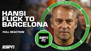 Hansi Flick to manage BARCELONA 👀 How will he address Lewandowski FULL REACTION  ESPN FC [upl. by Goth870]